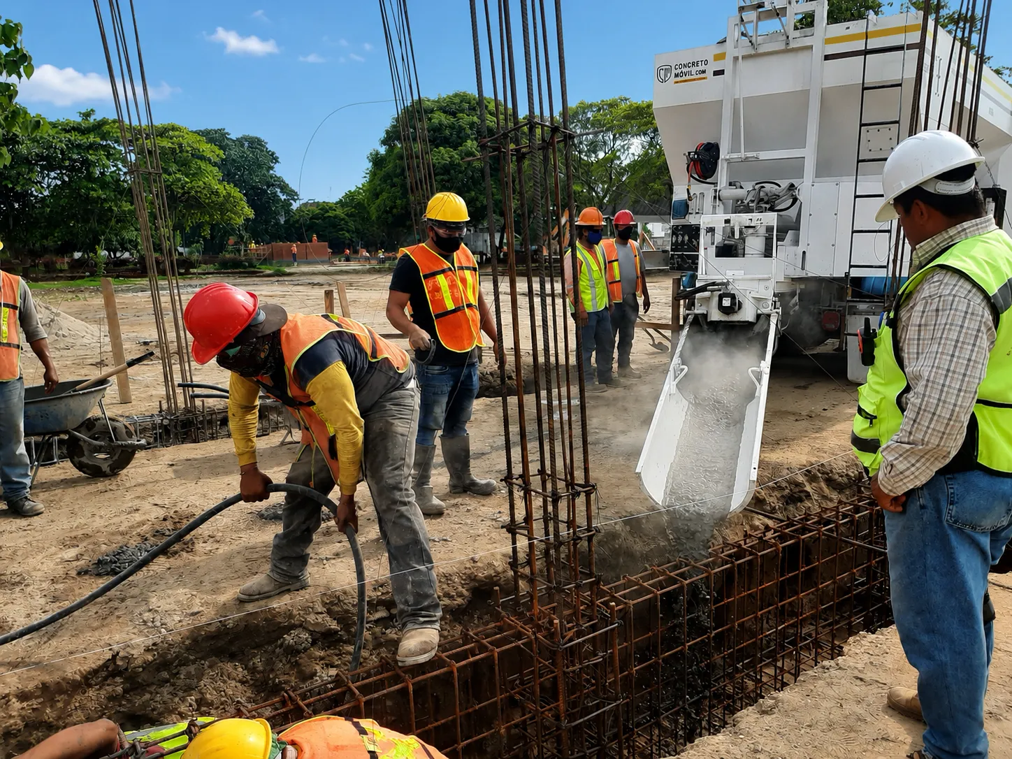 Ventajas de producir concreto en sitio vs concreto premezclado para el colado directo de cimientos con alta frescura.